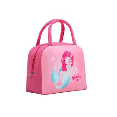 Imagem de Lancheira Flamingo Anime Tote Oxford reutilizável à prova de vazamentos