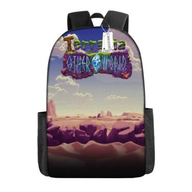 Imagem de Mochila Terrarias Cartoon Kids School Oxford 29x16x42cm