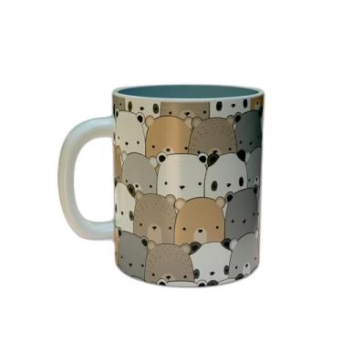 Imagem de Caneca Xícara Café Porcelana 300ml Com Desenho Panda Polar