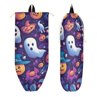 Imagem de xigua Suporte de plástico para saco de plástico de desenho animado com cordão 1 pacote, organizador de sacolas de supermercado reutilizável para bolsas, meias, roupas íntimas e gravatas