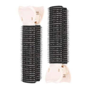 Imagem de Grampos de cabelo volumizadores – 2 peças de clipes de elevação de raiz com material de memória, rolos de volume de cabelo ajustáveis para elevação natural, ferramenta de estilo sem calor para