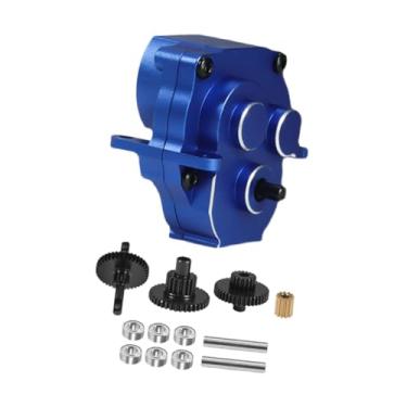 Imagem de YIJU Carcaça de transmissão e conjunto de engrenagens para substituição da caixa de câmbio e da carcaça transmissão de carros RC 1/18 para veículos modelo, Azul