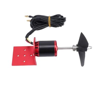 Imagem de Diydeg Propulsor Subaquático Brushless, Hélice Selada de 3 Pás 50A para Barco/Submarino, Motor Elétrico Brushless Subaquático de 456W e 6kg de Empuxo Máximo para Barcos RC