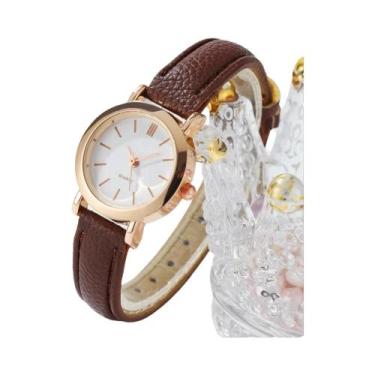 Imagem de Relógio feminino moda pequena árabe relógios de quartzo pulseira de co