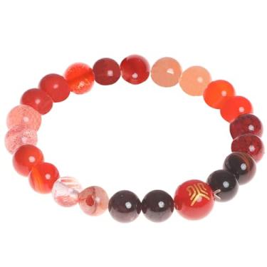 Imagem de Moslovstar Pulseira de equilíbrio de cinco elementos Feng Shui pulseiras de cristal energético olho de tigre verde joias presentes para mulheres boa sorte e harmonia, 8mm, Pedra, Quartzo