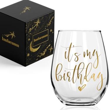 Imagem de Innfueunun It's My Birthday Copo de vinho, presentes de feliz aniversário para mulheres Its My Bday Cup para mulheres, presentes para melhor amiga melhor amiga