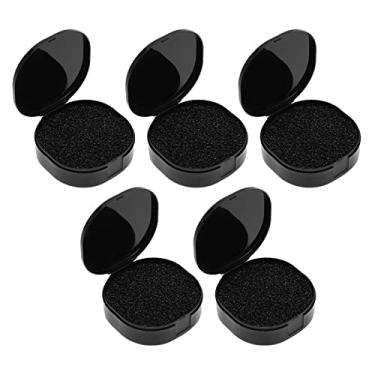 Imagem de Cryfokt Conjunto de Esponja de Limpeza de Pincéis de Maquiagem Caixa de Remoção de Cor Rápida e Eficiente para Pincéis de Sombra Profissionais, Material Ecológico Reutilizável e Adequado para a Pele para Uso Doméstico e Em Viagens