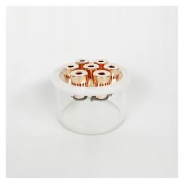 Imagem de SAYOBO Conjunto de placa de bolha de cobre de 15 cm com coluna de vidro borossilicato e junta de compartimento duplo para cartão, coluna de refluxo