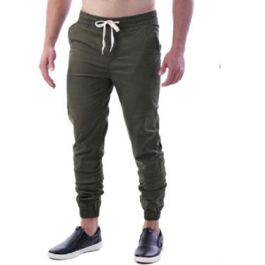 Imagem de Calça Jogger Sarja Masculino Hypno Original Amil Verde, Verde, P
