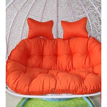 Imagem de Almofada De Cadeira De Balanço. Espessa De 2 Lugares. Cesta De Ninho De Ovo Pendurada Almofada De Assento De Rede De Ovo Removível Lavável. Não Em Pé. Sem Cadeira,140x110cm (55x43 Polegadas)-e