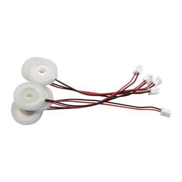 Imagem de WELWIK 5 peças 20 mm pulverizador ultrassônico branco disco cerâmico com fios e anel de vedação adequado para umidificadores domésticos