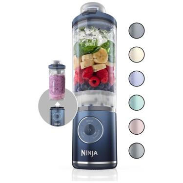 Imagem de Liquidificador Portátil sem Fio 500mL com 3 Programas, À prova de Vazamento, 11V, Ninja Blast Max, BC251NV, Azul