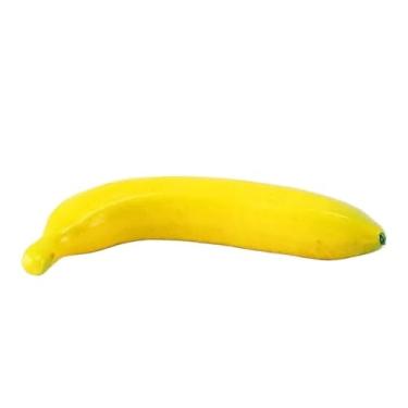 Imagem de Ornamento artificial de frutas e vegetais para decoração de casa, laranja, pêssego, pêra, uva, limão, pêssego, ornamento, adereços fotográficos (amarelo)