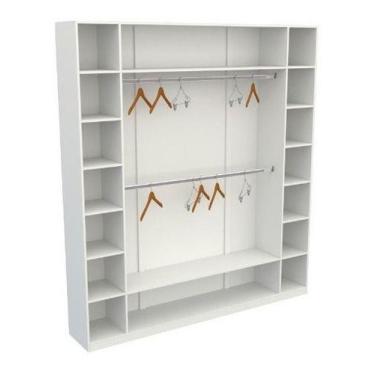 Imagem de Armário Colmeia Cabideiro M18 Closet Roupas Loja Mdp - VETORIAL MÓVEIS