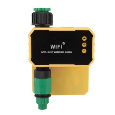 Imagem de TOPINCN Temporizador de água Solar WiFi, de Rega Manual e Automático, Temporizadores de água para Irrigação Digital de Mangueira de Jardim para Quintal