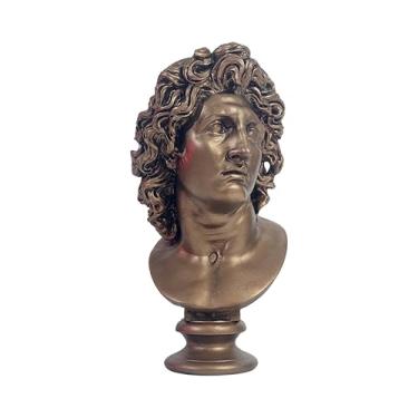 Imagem de DadArt Alexander The Great as Helios Busto Bronze Acabamento Alabastro Escultura Helenística Arte Grega