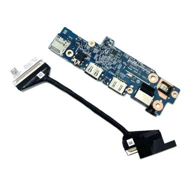 Imagem de GinTai Micro USB DC Port/Jack/Dock/Plug Placa de Carregamento Pequeno Cartão com Cabeça Dupla 50PIN IO Substituição para Dell Latitude 3420 E3420 RJ45 0F78FC 0C8JMG 450.0NF09.0011 450.0NF09.0001
