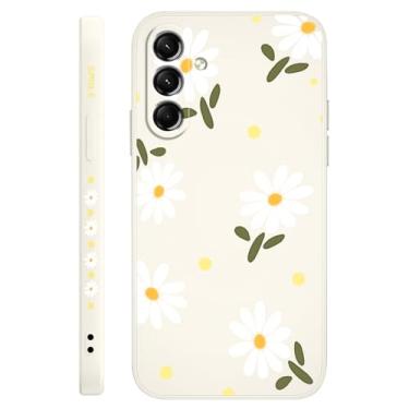 Imagem de LEECG Capa de telefone fina fina com design de flores de toque macio para 2026, margarida arroz branco