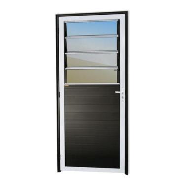 Imagem de Porta Lambril com Bandeira Basculante Super 25 Vidro Reflex 210cm X 86