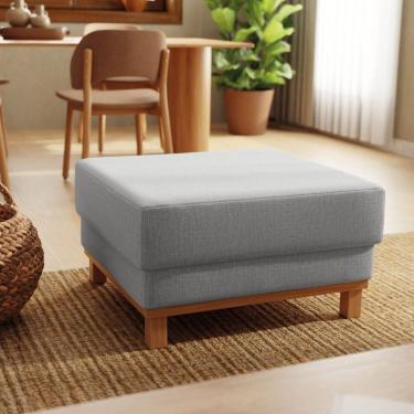 Imagem de Puff 80cm Ananda Cabecasa Madeiraoriginals Cinza