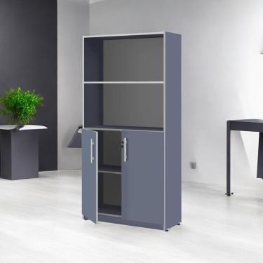 Imagem de Armário Estante Com Prateleiras Light Azul