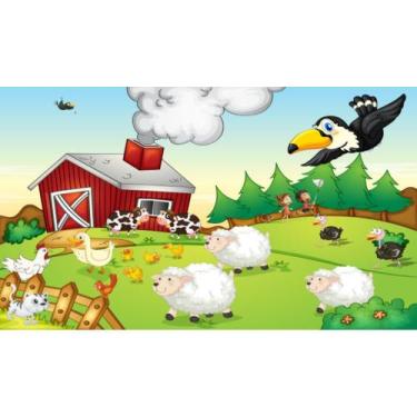 Imagem de Painel de Lona Fazendinha 7 - Fabrika de Festa, 180x120cm
