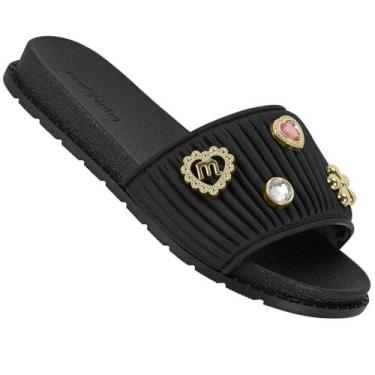 Imagem de Chinelo Infantil Molekinha 2341.133 Meninas, Preto, 31