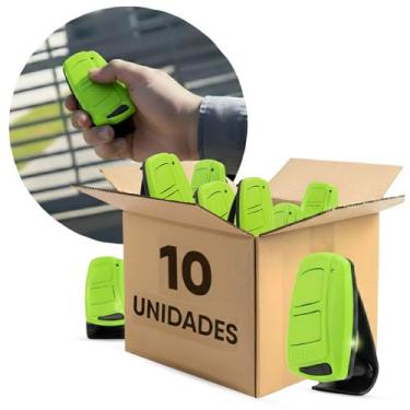 Imagem de Kit 10 Controles Portão Remotos 433mhz Ipec Tx Top Verde - Ipec