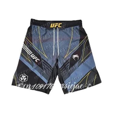 Imagem de Shorts Masculinos 4XL Com Estampa 3D Respirável Para Boxe UFC, Esporte