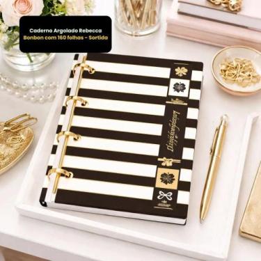 Imagem de Caderno Argolado Rebecca Bonbon Com 160 Folhas - Sortida - Animativa