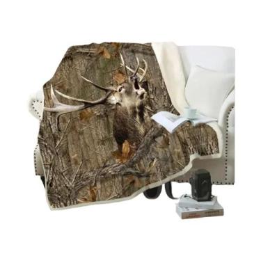 Imagem de Cobertor De Pelúcia Estampado De Javali Para Adolescentes E Adultos, M