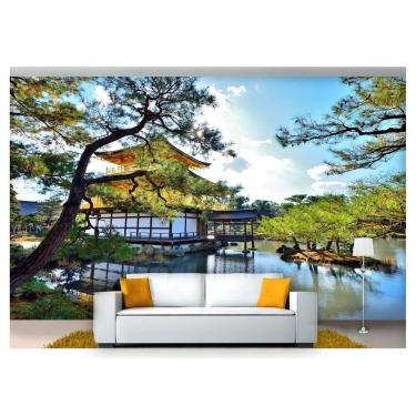 Imagem de Papel De Parede Jardim Japonês Árvore 3D Jjp09