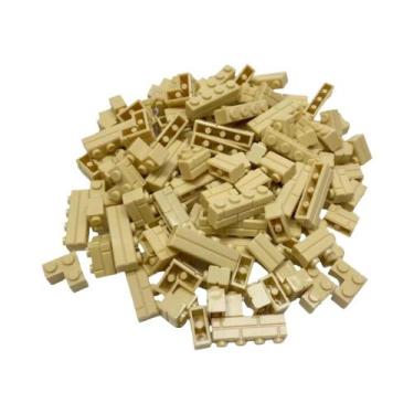 Imagem de 120 Peças De Blocos De Montar Listrados MOC: Palácio, Castelo, Cidade,