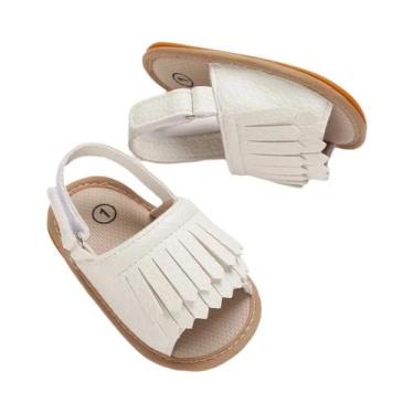 Imagem de Sapatos De Batismo Para Meninas Recém-Nascidas, Brancos, Com Solado De