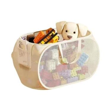 Imagem de Cesta De Armazenamento De Brinquedos Para Crianças De Grande Capacidad