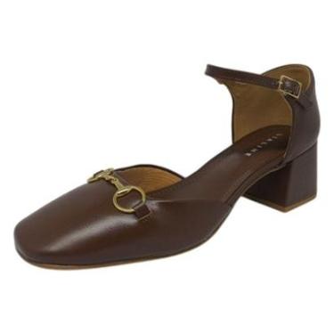 Imagem de Sapato Feminino Moderno Salto Medio Elegante Lia Line-Feminino