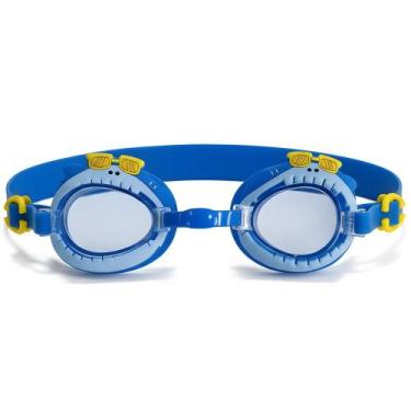Imagem de Óculos Natação Infantil Antiembaçante Piscina Praia Nash Azul Tubarão 