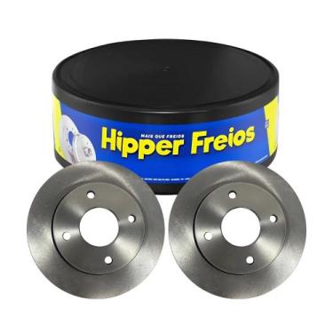 Imagem de Par Disco Freio Dianteiro Ventilado Ford Fiesta 1.6 8v - HIPPER FREIOS