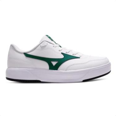 Imagem de Tênis Mizuno City Wall Unissex, Branco, Verde, 39