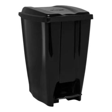 Imagem de Lixeira c/ pedal 20l preta eco nature - JAGUAR
