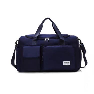 Imagem de Bolsa Mala De Viagem Academia Multifuncional De Grande Capacidade Azul