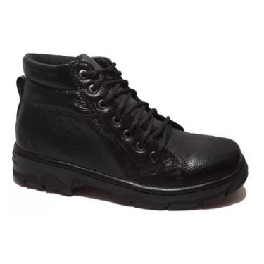 Imagem de Bota ABC Coturno Em Couro De Amarração Super Confortável Masculina 750
