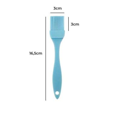 Imagem de Pincel Culinário para Pincelar Pães e Formas 16cm - Fenime, Azul