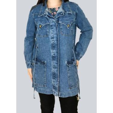 Imagem de Parka Mel Jeans FEMININO 100% ALGODÃO Blufera Jeans 22503-2, M