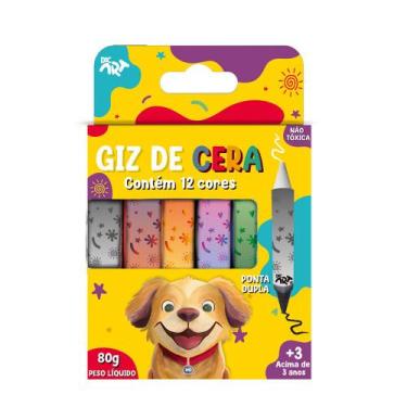 Imagem de Giz de Cera DAC Ponta Dupla 12 Cores