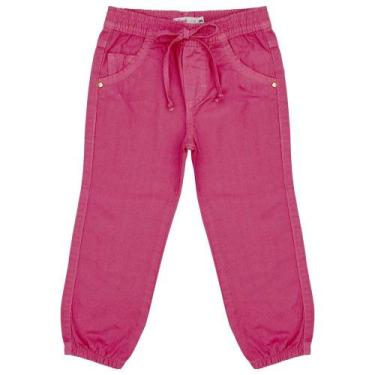 Imagem de Calça Infantil Look Jeans Jogger Pink, Pink, 02
