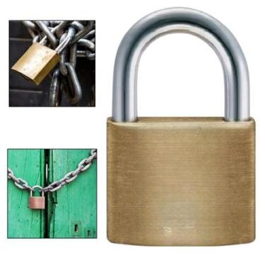 Imagem de Cadeado 63mm De Latão Segurança Portões Janelas Antifurto - Jodi