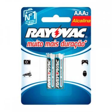 Imagem de Pilha Rayovac Alcalina Palito C/02