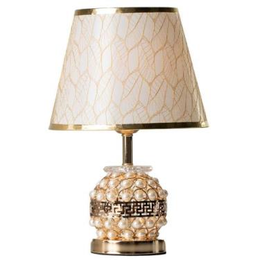 Imagem de Abajour Gold Perola Abajur De Tomada Quarto Sala Abajur Mesa Corpo Ilu