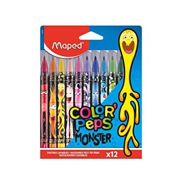 Imagem de Canetinha Hidrográfica, Maped, Color Pep's Monsters, 845400, 12 unidades